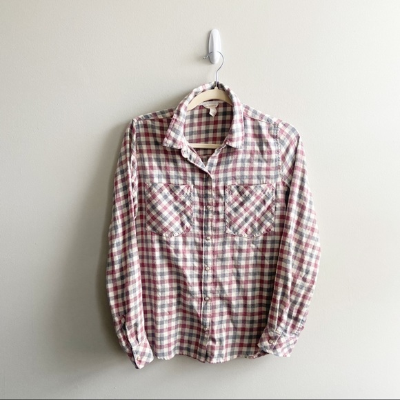 Forever 21 Faded Red and Grey Flannel Women's Small - Picture 1 of 6
